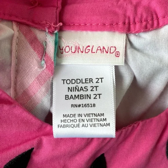 •Youngland• Tiered Plaid Watermelon Dress - Size 2T - Picture 2 of 9